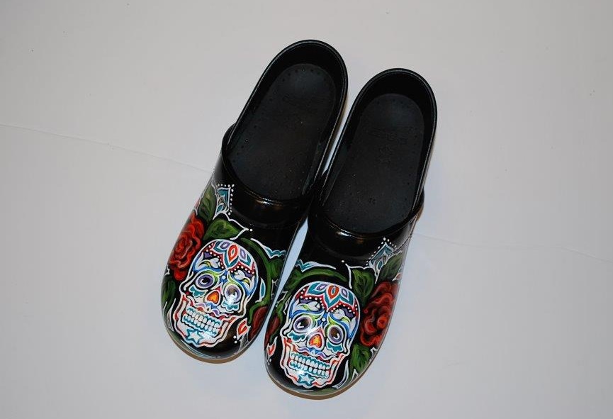 Hand cheap painted danskos